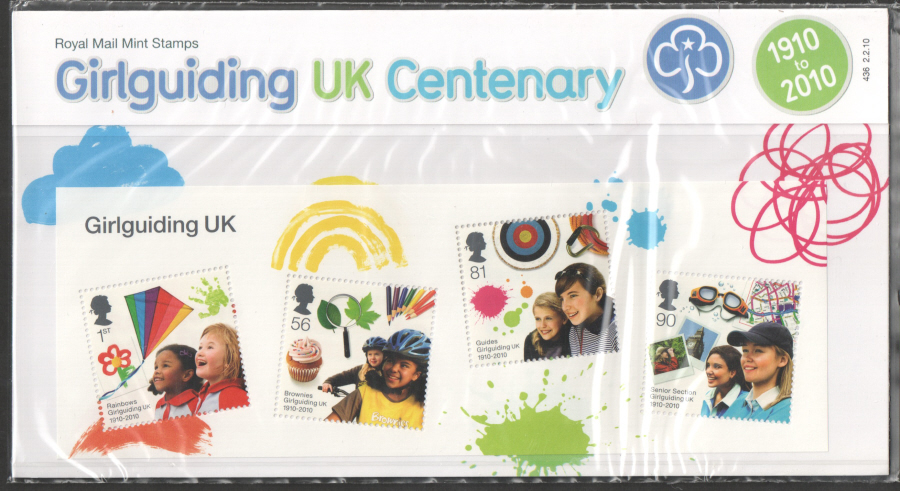 (image for) 2010 Girl Guides Miniature Sheet Presentation Pack 436 - Click Image to Close